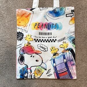 Peanuts Snoopy Graphic Bag Watercolor Image Happy “this has been a good day”